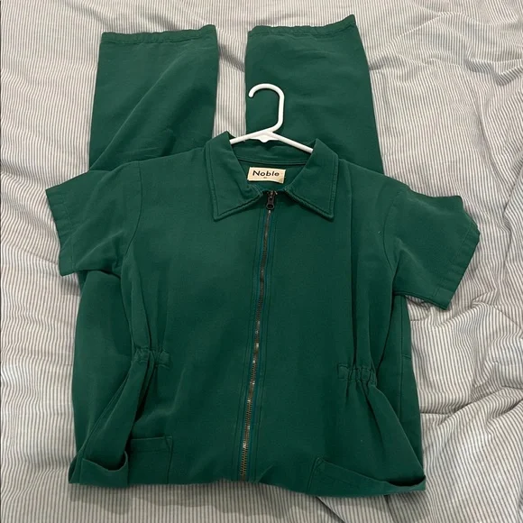 Noble Green Utility Jumpsuit - Picture 1 of 4